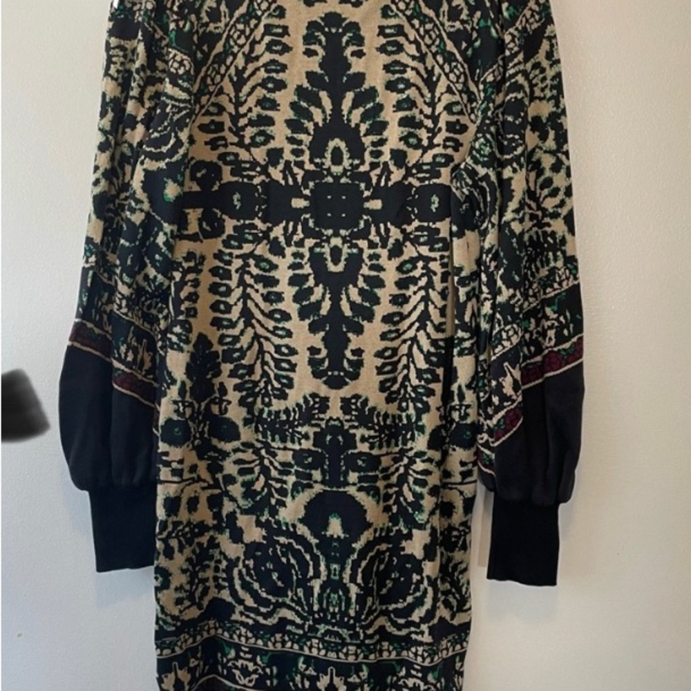 NWOT Free People Music And Lyrics Balloon Sleeve Printed Sweater Dress - Picture 4 of 9